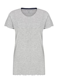 DESIRéE - Schlafanzug-Oberteil "Yolo", Rundhals-Ausschnitt, für Damen - SILBER MELANGE