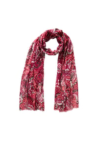 olsen - Schal mit Allover-Dessin - Sienna Red