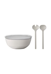MEPAL Servierschale mit Deckel & Salatbesteck Silueta 5000 ml - SILUETA - mint
