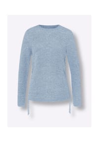 Sieh an! - Pullover - eisblau-ecru-meliert