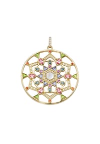 GIORGIO MARTELLO MILANO - Anhänger Mandala, Silber 925 - mehrfarbig