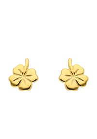 Adelia's - Damen Gold Schmuck 333 Gold Ohrringe  Ohrstecker Kleeblatt - gold
