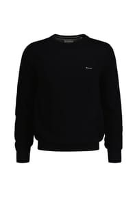 GANT - Herren Pique-Strickpullover, Rundhals - COTTON PIQUE C-NECK, Baumwolle - Beige (Dark Khaki)