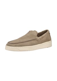 TOMS - Veloursleder Slipper - Taupe