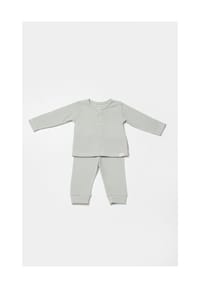 biorganic - Sweatshirt und Babyhose mit Waffelstruktur, Bio Baumwolle, GOTS zertifiziert, Unisex - Beige