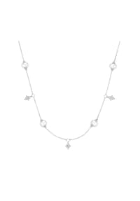 GIORGIO MARTELLO MILANO - Collier Süßwasser-Perlen und Zirkonia, Silber 925 - silber