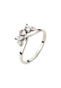 elli. - Ring Krone Mit Kristallen Von Swarovski®925 Sterling Silber - Gold