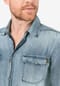 TIMEZONE Jeanshemd, Slim Fit, Langarm, Kent-Kragen, für Herren Bild 3