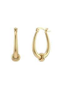 NOELANI - Damen Creolen, Edelstahl - GELBGOLD