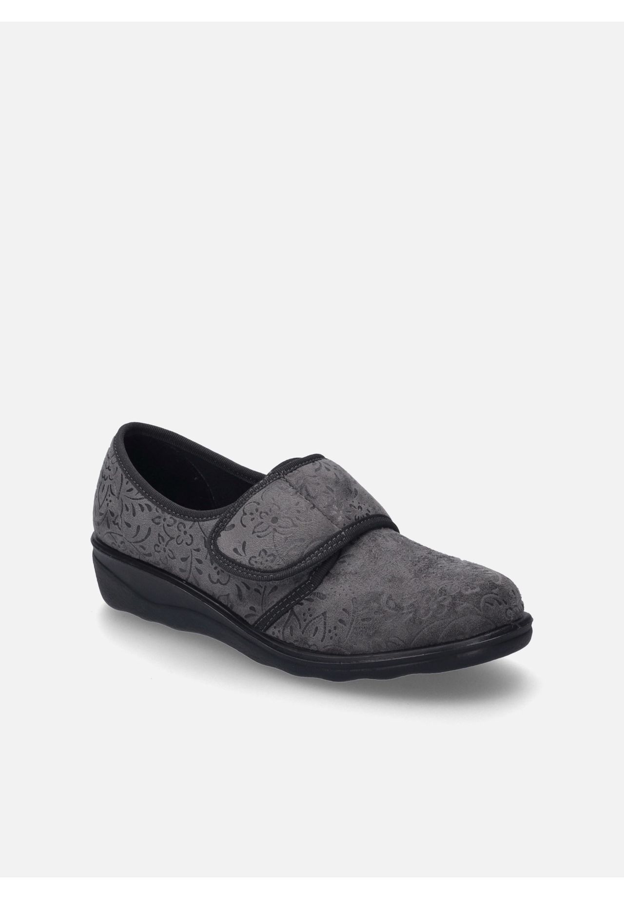 Seibel Pantoffeln "Nice 80", Klettverschluss, Keilabsatz, FüR Damen, Grau, 41