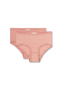 s.Oliver - Mädchen 2er Pack Hipslip - Slip, Unterhose, Brief, uni - Orange