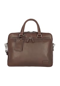 PICARD AUTHENTIC - Aktentasche, Leder, Patch, Anhänger - CAFE