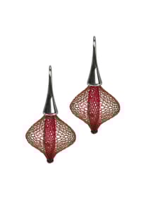 GRETCHEN - Ohrringe - Brown Bordeaux