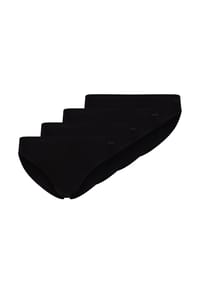 SKINY® - Damen Slips, 4er Pack - Advantage Cotton Stretch, High Leg Briefs, Baumwoll-Stretch - Schwarz