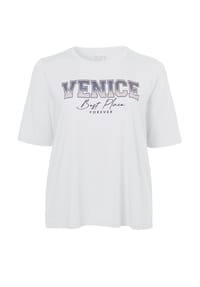 VIA APPIA -DUE- - Shirt Jugendliches T-Shirt mit Glitzersteinen - ecru multicolor