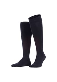 FALKE - Family Kniestrümpfe, Rippbündchen, weich, für Herren - 5450 DARK BROWN