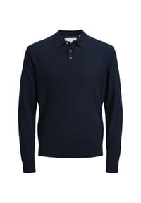 ORIGINALS by JACK & JONES - Woll-Poloshirt, Knopfleiste, für Kinder - NIGHT SKY