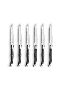 Lou Laguiole® 6-tlg. Steakmesser Set - Tradition - anthrazit