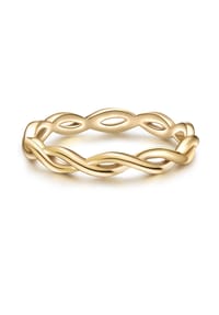 GLANZSTÜCKE MÜNCHEN - Damen Ring aus 925/- Sterling Silber in Gelbgold - gelbgold