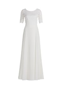 Vera Mont - Abendkleid mit Spitze - Dark Emerald
