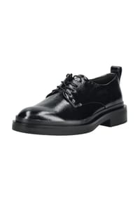 CLARKS® - Leder Halbschuhe PREVIA LACE - Schwarz Lack