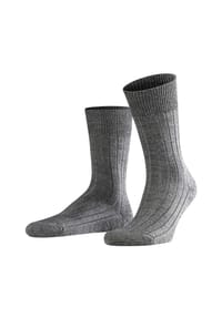 FALKE - Teppich im Schuh Socken, Rippbündchen, Plüschsohle, für Herren - 3000 SCHWARZ
