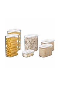 MEPAL Vorratsdosen Modula 6er Set - MODULA - schwarz