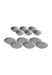 Ritzenhoff & Breker Teller und Schalenset Jasper 12er Set - JASPER - grau