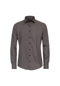CASAMODA - Herren Freizeithemd Print Casual Fit - Braun