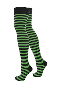 normani® - Overknees schmale Ringel - Bunt