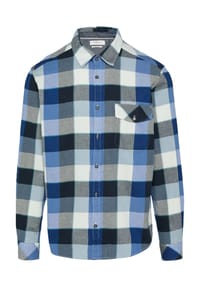 s.Oliver - Flanellhemd, Regular Fit, Langarm, Kent-Kragen, für Herren - 55N1 BLUE