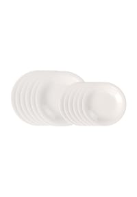 like. by Villeroy & Boch Teller-Set Essential 12er Set weiß - ESSENTIAL - weiß