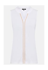 olsen - Shirt mit Stickerei - White