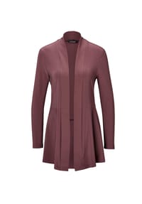 GOLDNER - Kurzgröße:  Leichte Shirtjacke lila mit Stretch - amethyst