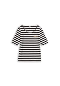MUSTANG® - T-Shirt, Halbarm, für Damen - 40327 ORANGE WHITE