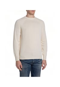 REPLAY - Pullover, Baumwolle, für Herren - 865 WEISS