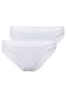 SKINY® Damen Rio Slip, 2er Pack - Unterwäsche, Unterhose, Baumwolle, Logobund, Feinripp, einfarbig Bild 1