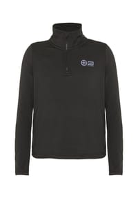 CHIEMSEE - Fleecepullover mit PlusMinus-Print - 90 Black