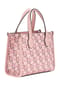 GUESS SILVANA 2 Henkeltasche, Druckknopf, Logo-Muster, für Damen Bild 4