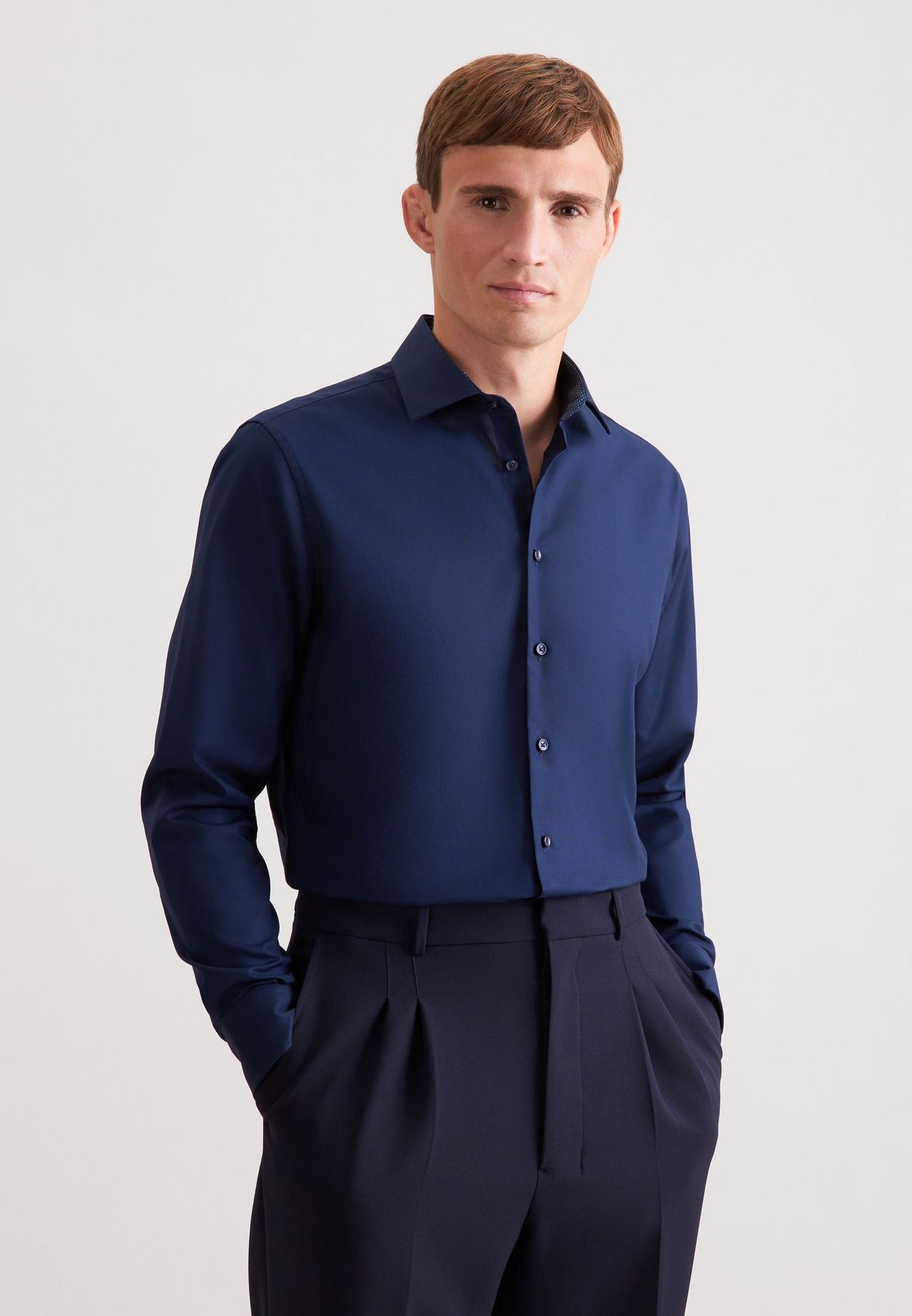 Seidensticker Business Hemd Schwarze Rose, Blau, 39
