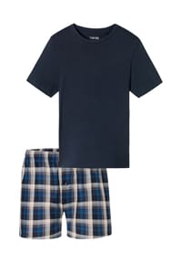SCHIESSER - Schlafanzug Cotton - Nachtblau