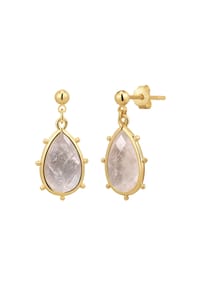 YOKOAMii - Damen Ohrringe Messing - gelbgold