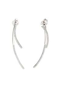 SMART JEWEL® - Ohrstecker zweiteilig mit Zirkonia, Silber 925 - silber