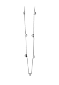 Adelia's Heart Collection - Halskette mit Anhänger – Herz aus Edelstahl - silber