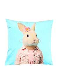 GALERIA home Dekokissen "Frau Hase", gefüllt - OSTERN  - TÜRKIS