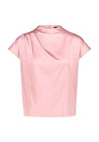 zero - Satin-Bluse mit Kragen - 1056 EGGNOG