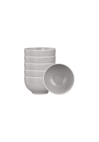 Seltmann Weiden Cappuccinoschalen Amina 400 ml 6er Set - AMINA - grau