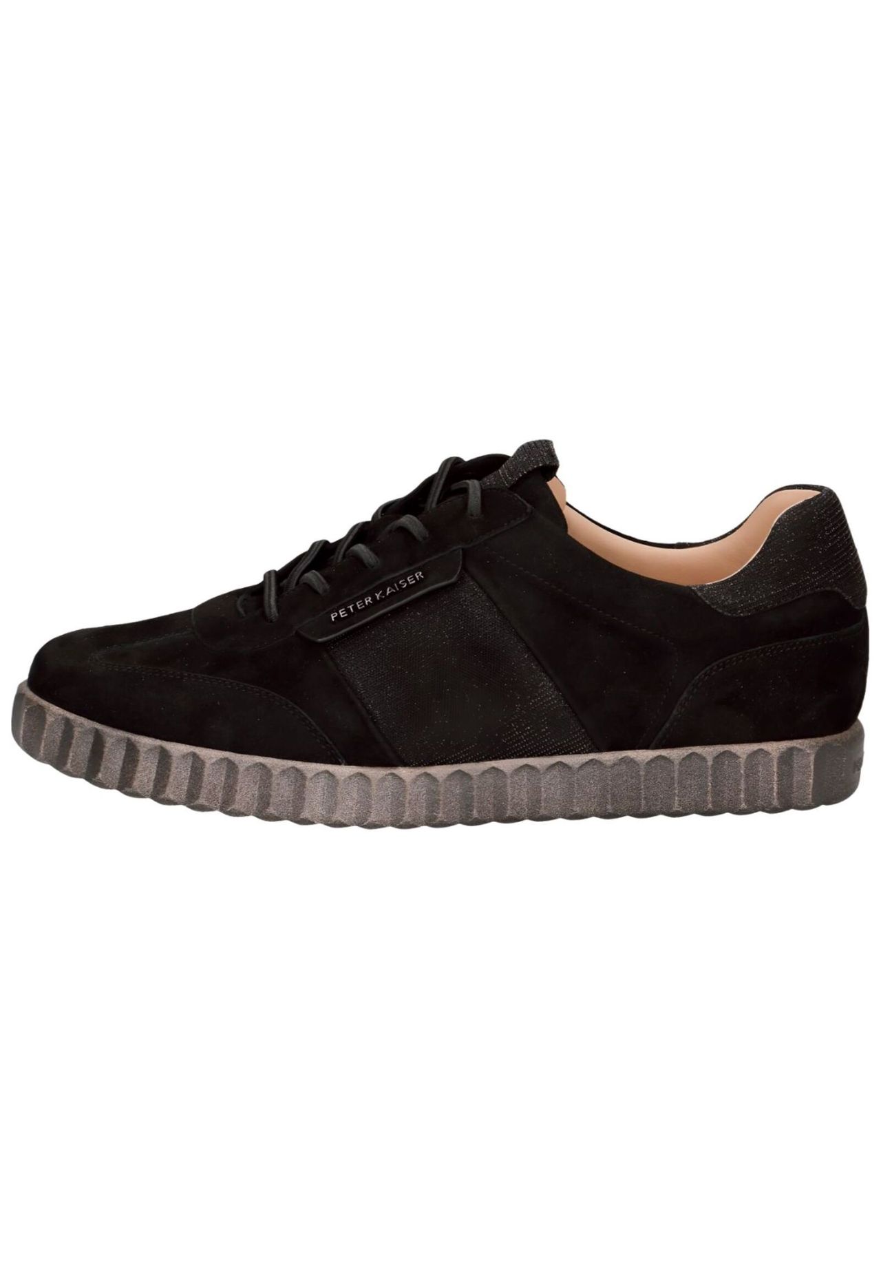 Peter Kaiser Leder/Textil Sneaker, Schwarz, 38