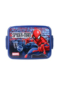 MARVEL - Spider-Man Brotdose – Dunkelblaue Lunchbox mit großem Aufdruck & - Blau 16 x 13 x 5 cm