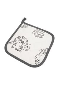 KRACHT® - Topflappen "Katzenreihe" - GRAU